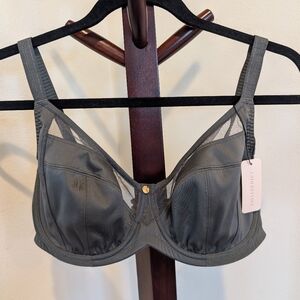 Understance Olive Green Underwire Bra, Size 38D - NEW
